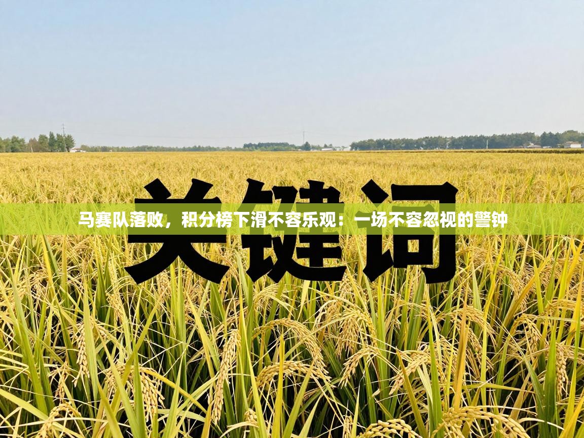 马赛队落败，积分榜下滑不容乐观：一场不容忽视的警钟